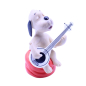 Preview: Schleich Wum mit Gitarre auf rotem Kissen | Loriot 80er | hoppla-stuff.de